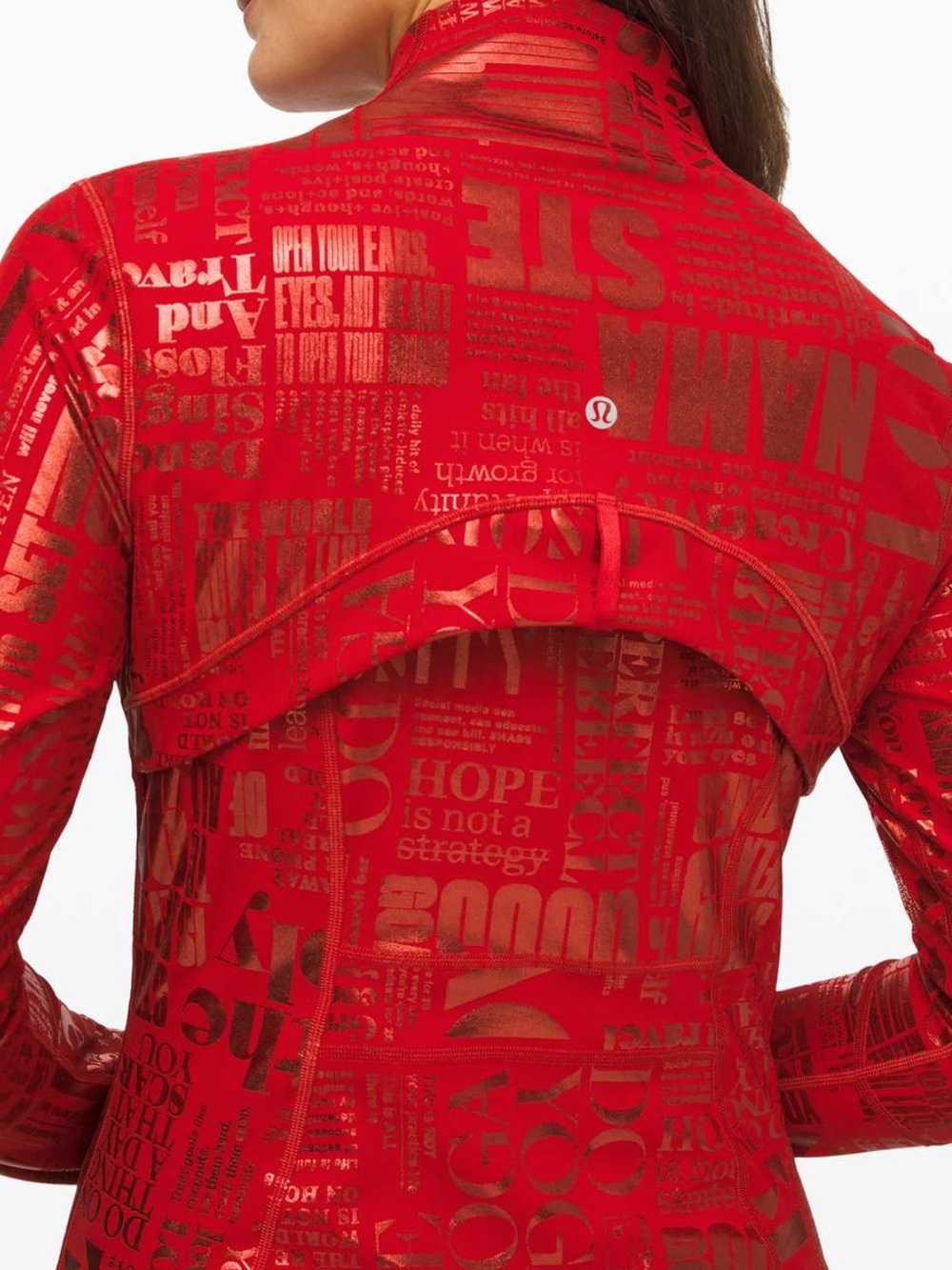 Lululemon Define Jacket 20YR Manifesto Foil Dark Red Limited Edition